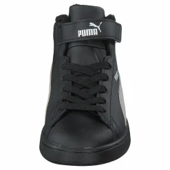 Puma Smash V2 Mid L Fur Ps Black-whisper White Svart New