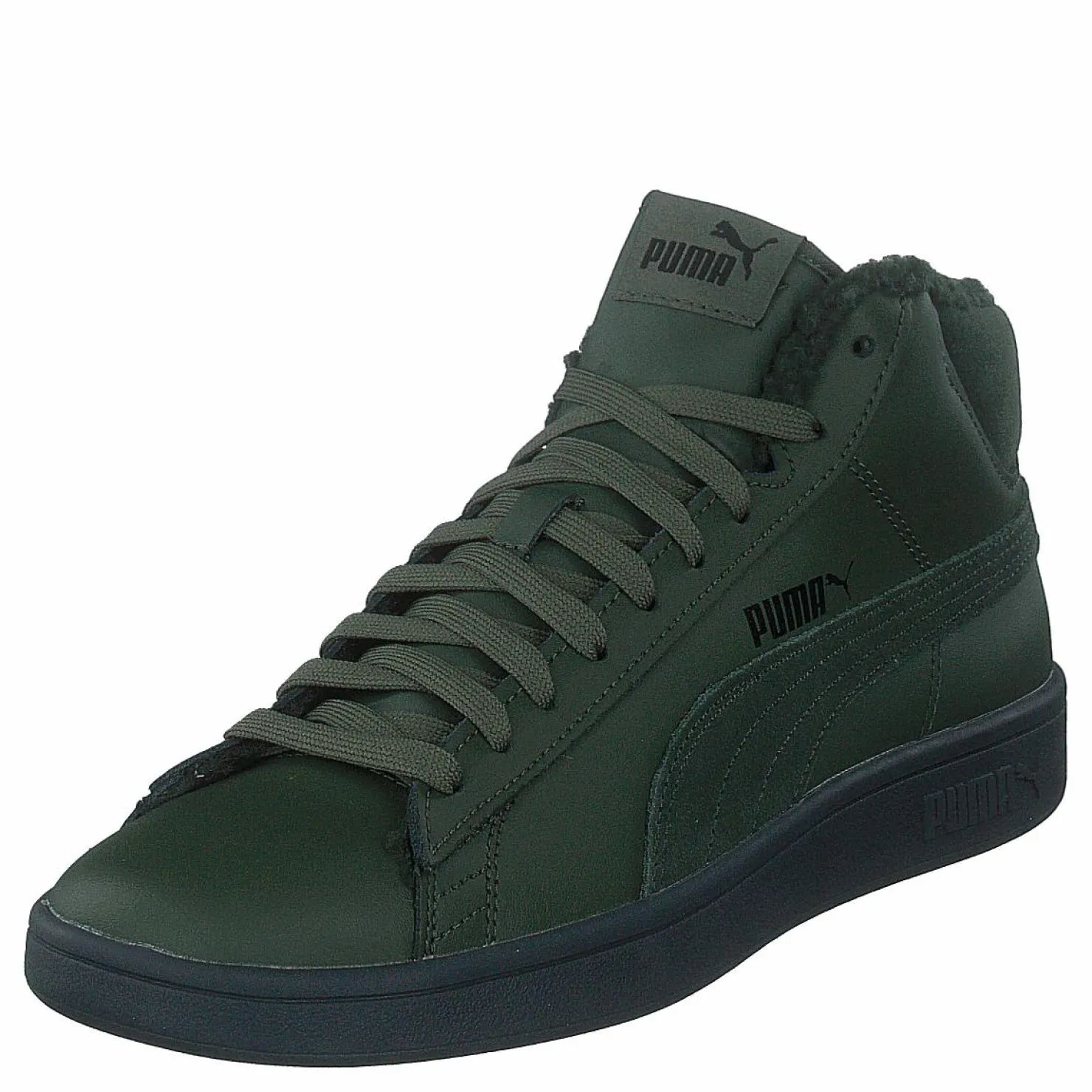 Puma Smash V2 Mid Wtr L Dark Green/Black Svart Best