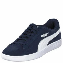 Puma Smash V2 Peacoat- White Blå Discount