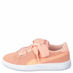 Puma Smash V2 Ribbon Ac Ps Peach Bud-bright Peach Rosa och Beige Sale