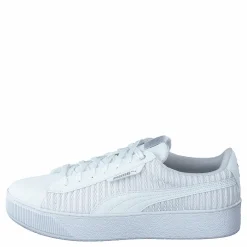Puma Vikky Platform Ep Q2 White- White Vit New