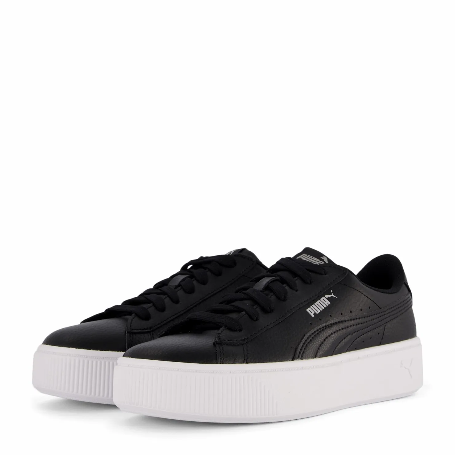 Puma Vikky Stacked L Black- Black Grå Discount