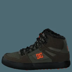 DC Shoes Pure High-top Wc Wnt Dusty Olive/orange Grön Sale