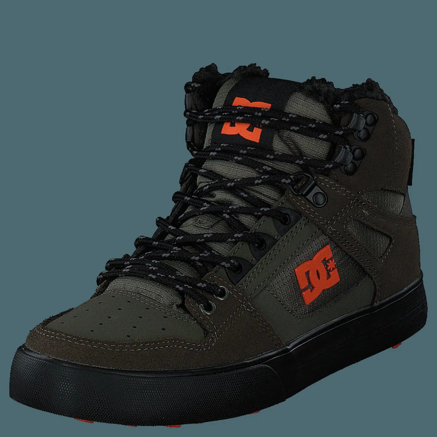 DC Shoes Pure High-top Wc Wnt Dusty Olive/orange Grön Sale