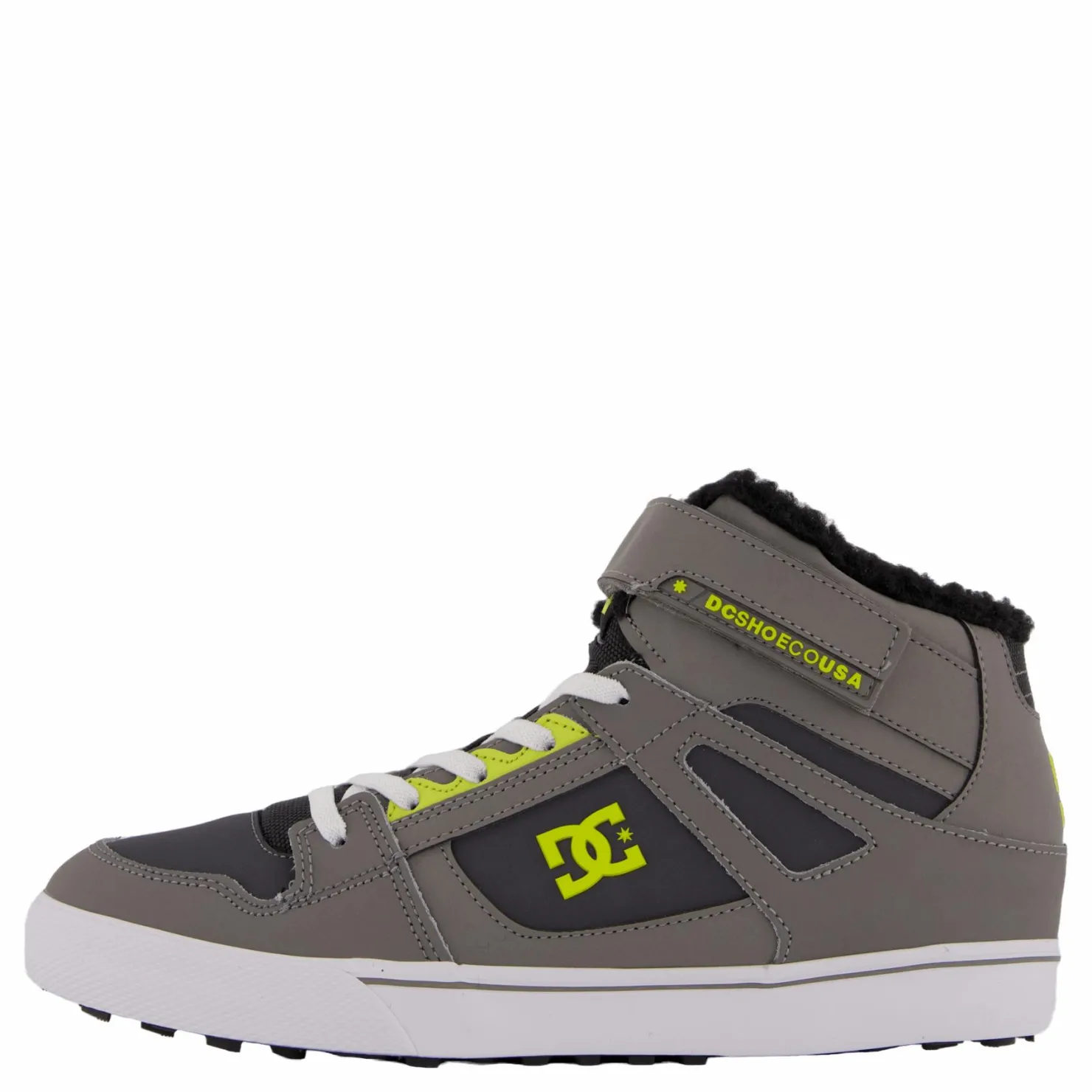 DC Shoes Pure High-top Wnt Ev Grey/grey/green Grå Online