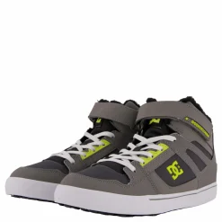 DC Shoes Pure High-top Wnt Ev Grey/grey/green Grå Online