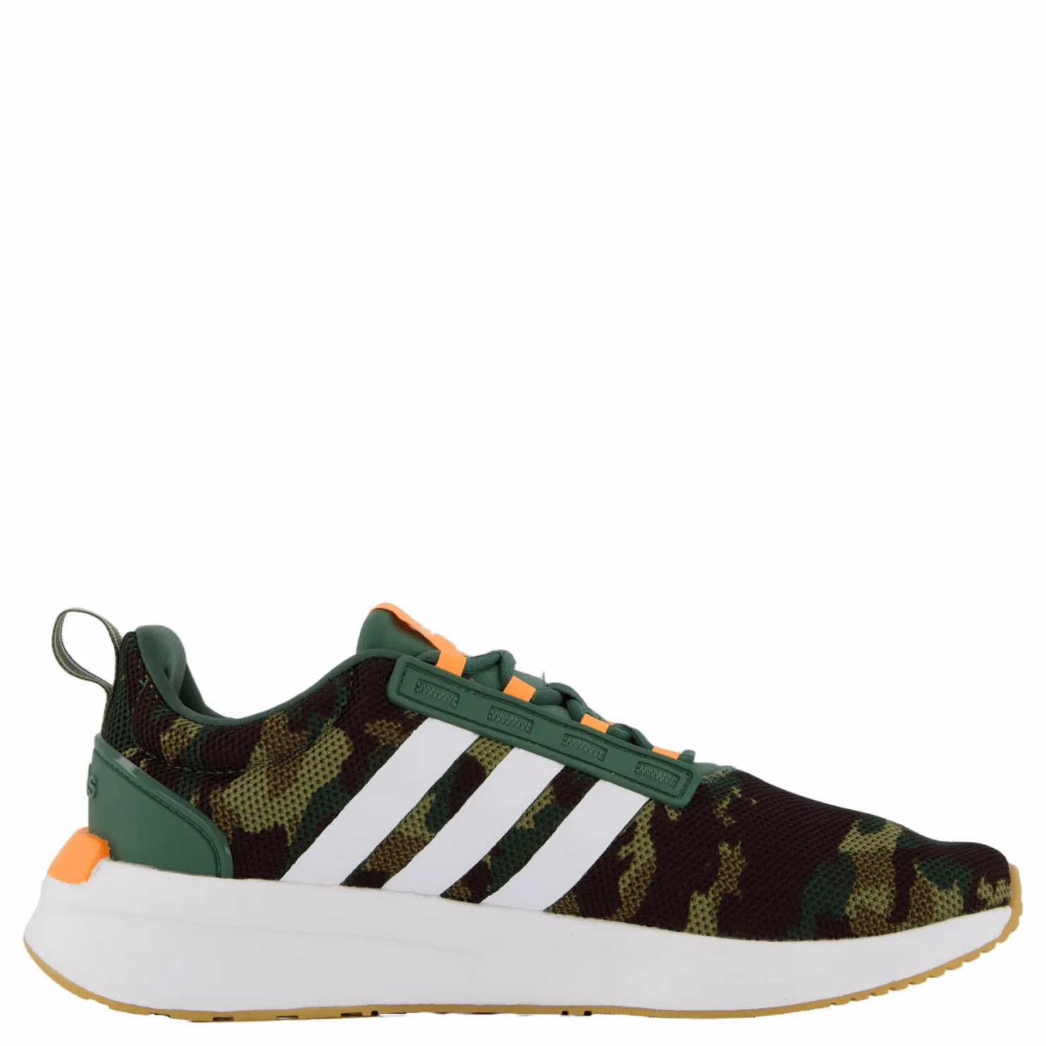 adidas Racer TR21 Cloudfoam Lifestyle Running Shoes Green Oxide / Cloud White / Screaming Orange Svart New