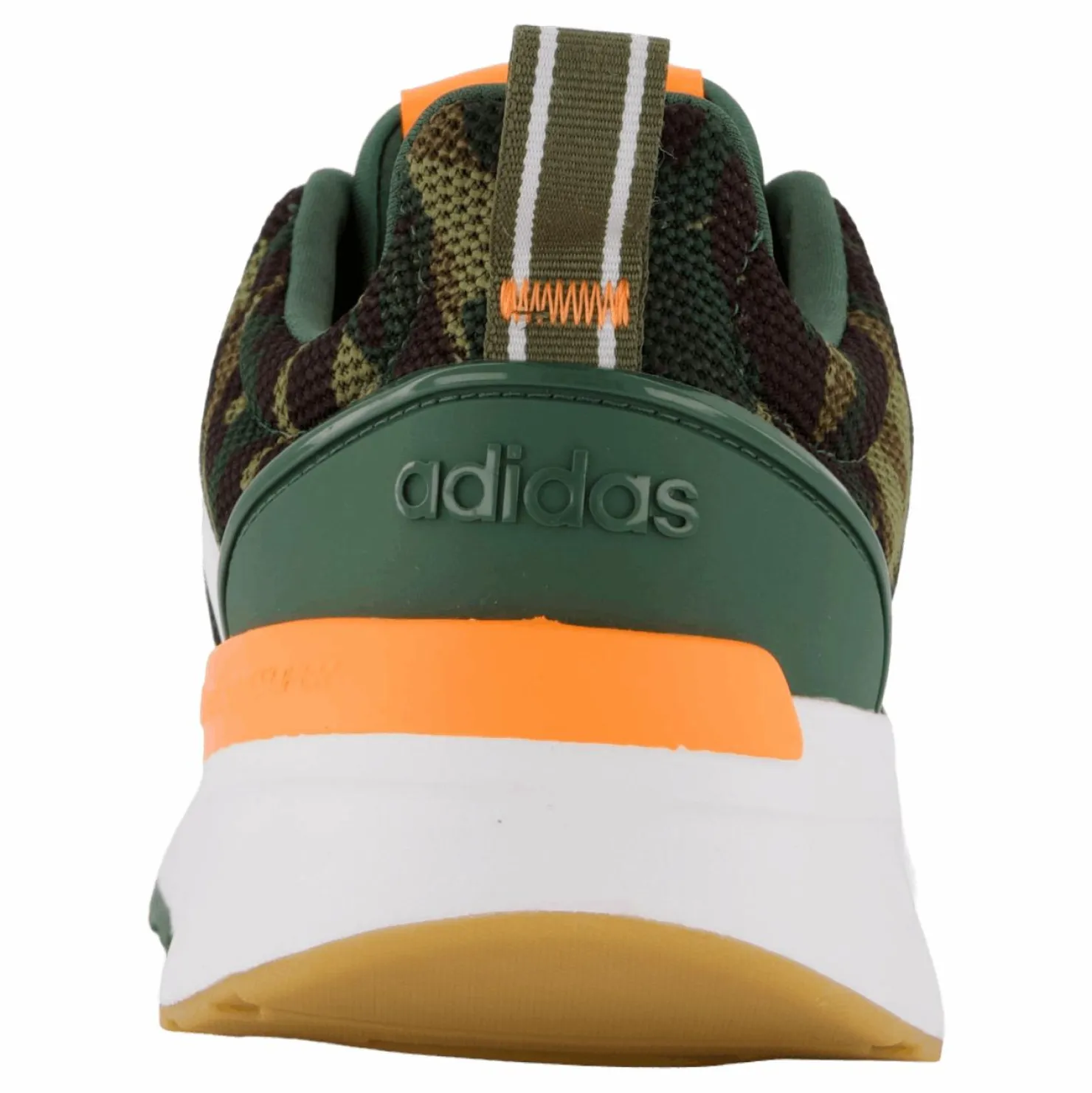 adidas Racer TR21 Cloudfoam Lifestyle Running Shoes Green Oxide / Cloud White / Screaming Orange Svart New