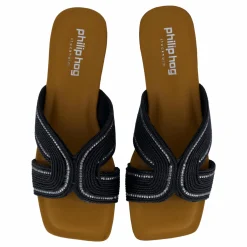 Philip Hog Raffia Black New