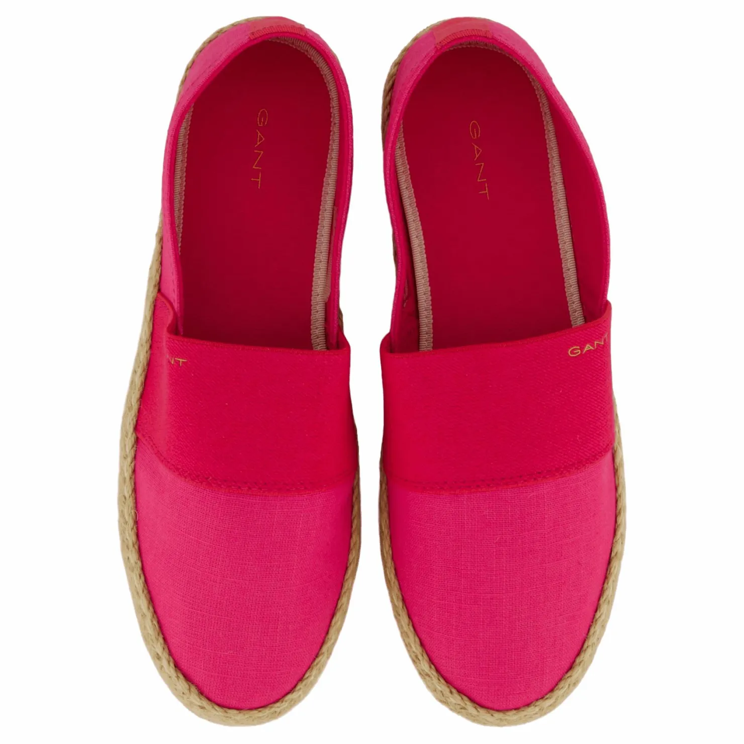 Gant Raffiaville Espadrille Hot Pink Rosa Clearance