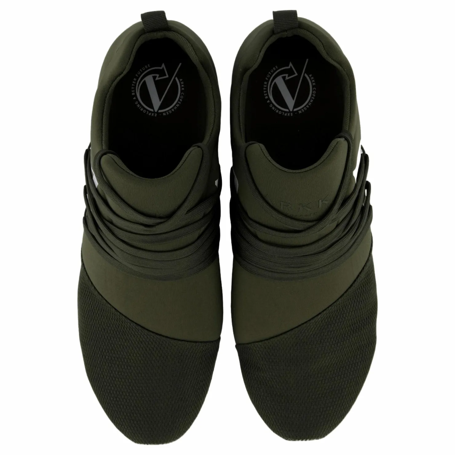 ARKK Copenhagen Raven Mesh PET S-E15 Dark Army White - Men Vit Outlet