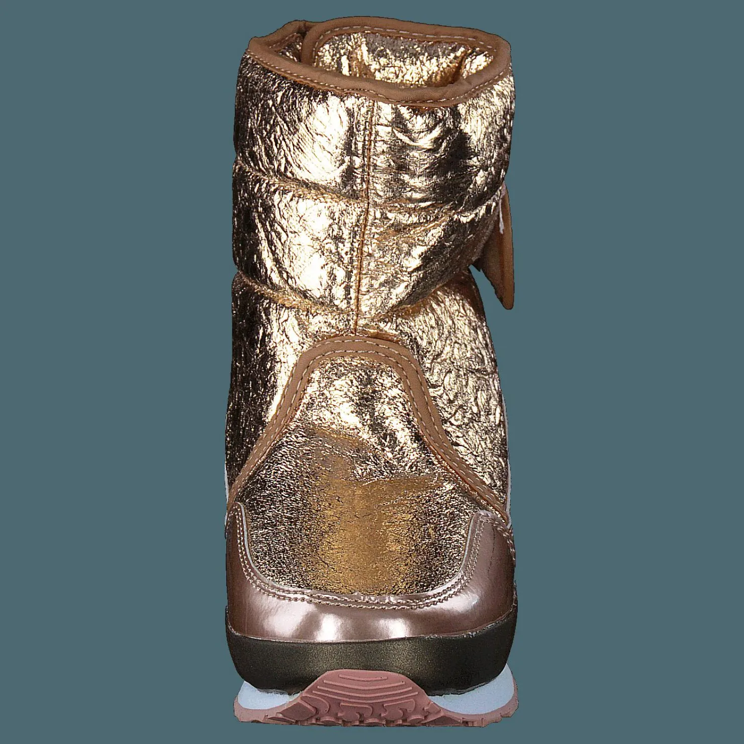 Rubber Duck Rd Cracked Metallic Kids Rose Gold Brun New
