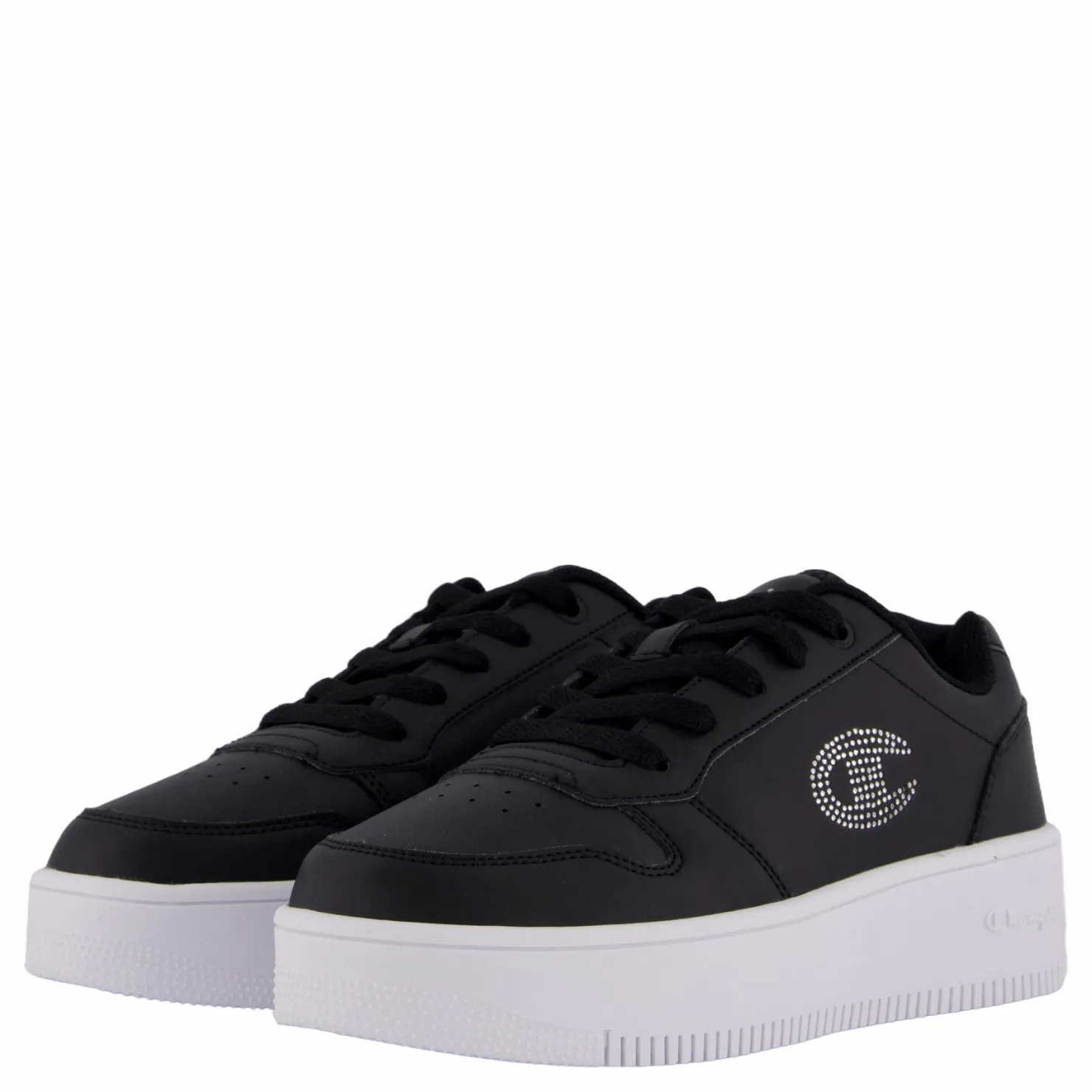 Champion Rd18 Platform Glitter G Gs Low Black Beauty Svart Clearance