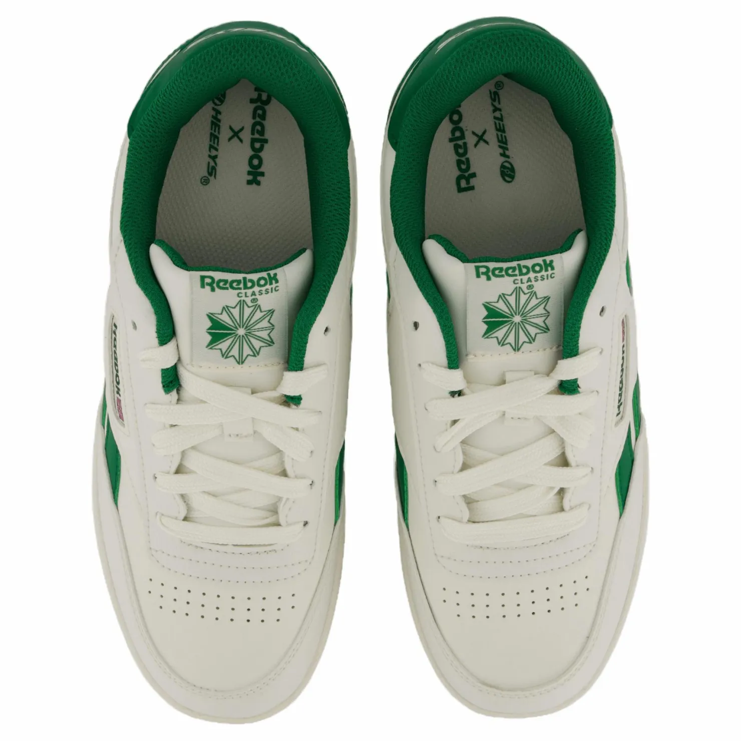 Heelys Reebok Club C Pu Cream/green Vit Best