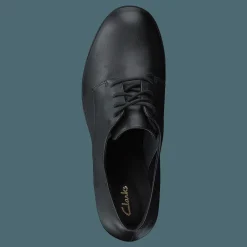 Clarks Rene Lace Black Leahter Svart Clearance