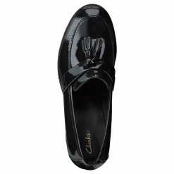 Clarks Rene Loafer Black Patent Svart Sale