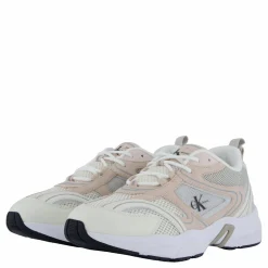 Calvin Klein Retro Tennis Su-mesh Wn Creamy White/whisper Pink/ Oys Rosa, Grå och Vit Outlet