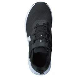 Nike Revolution 6 Little Kids' Shoes BLACK/WHITE-DK SMOKE GREY Grå Discount