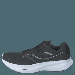 Saucony Ride 15 Black/white Svart Best