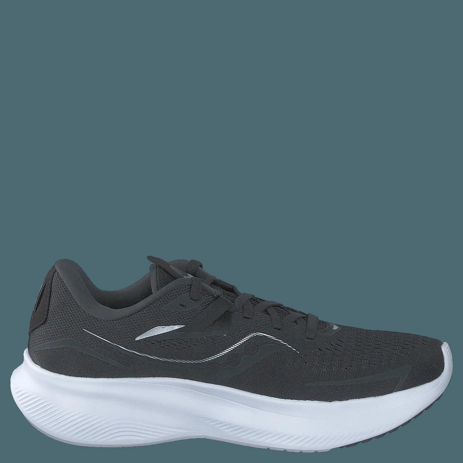 Saucony Ride 15 Black/white Svart Best