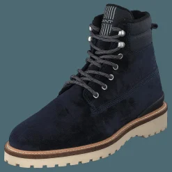 Gant Roden Mid Lace Boot Marine Blå Outlet