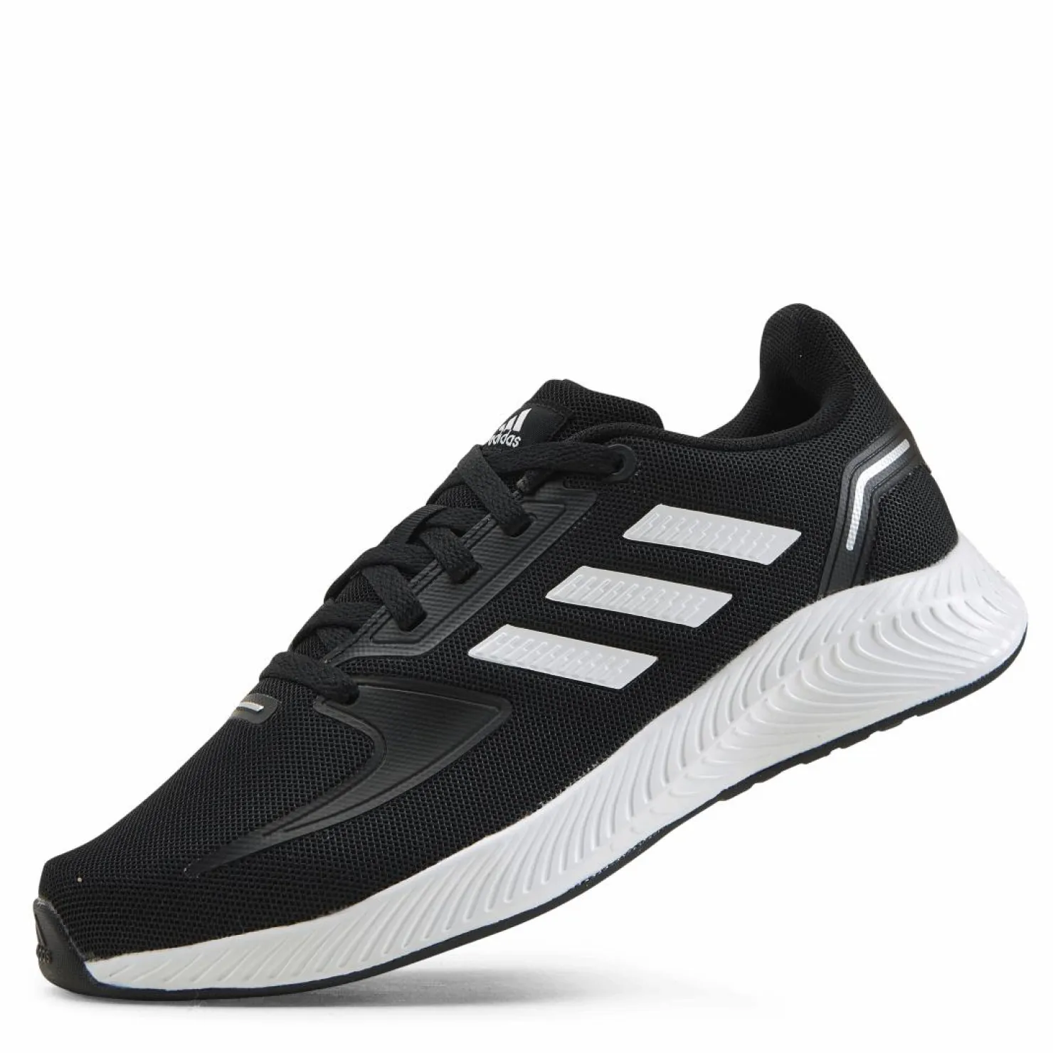 adidas Runfalcon 2.0 Shoes Core Black / Cloud White / Silver Metallic Svart New