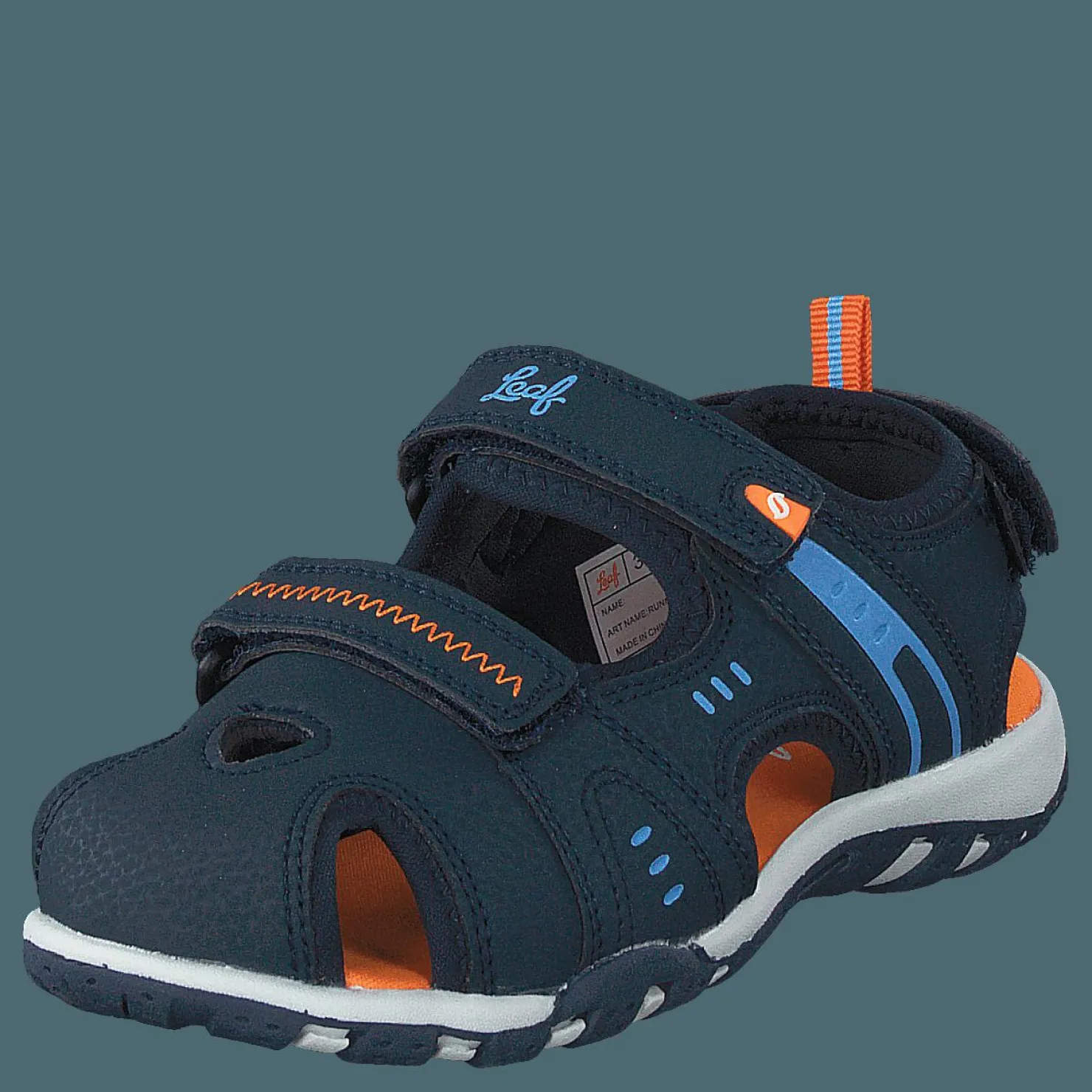 Leaf Runn Navy/orange Blå Discount