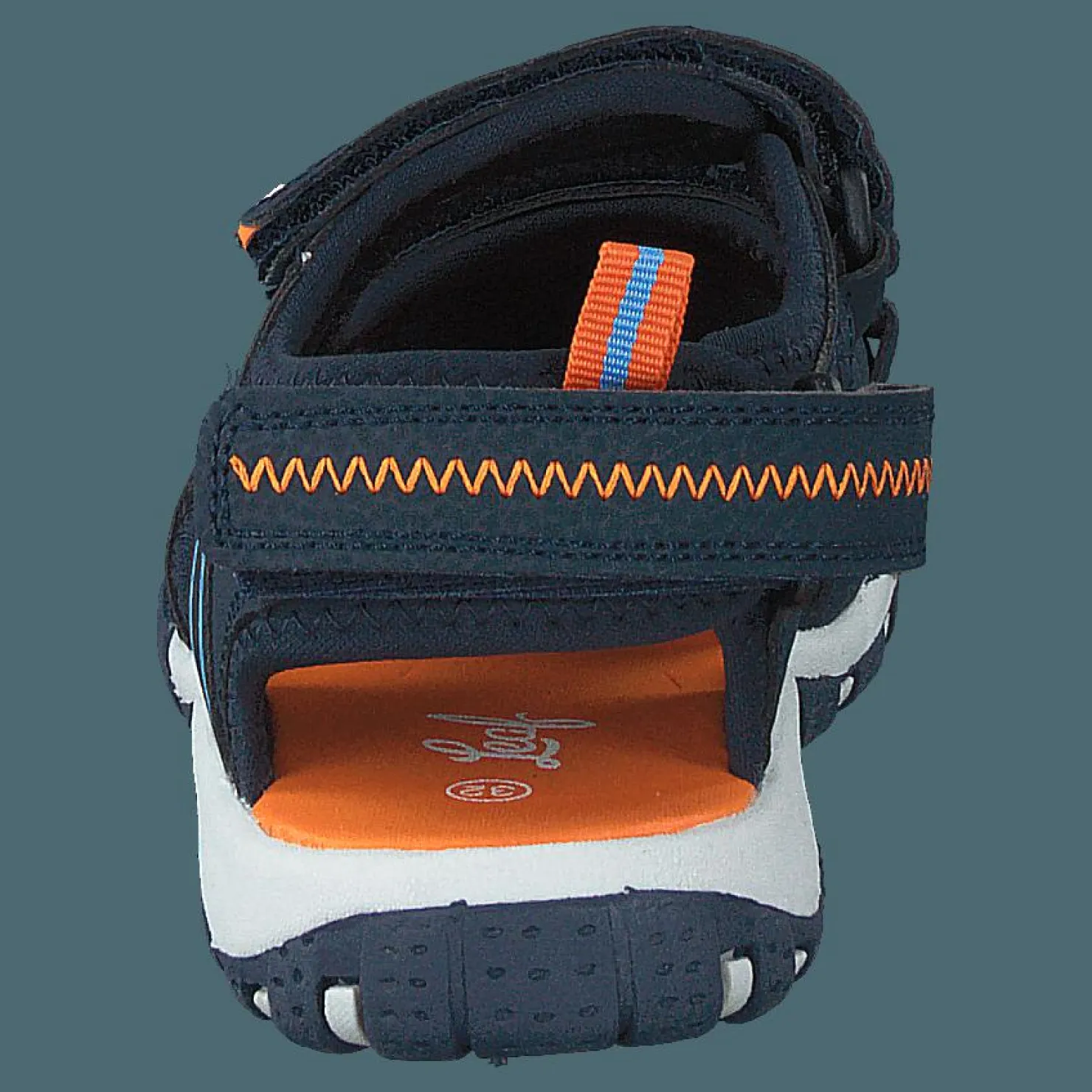 Leaf Runn Navy/orange Blå Discount
