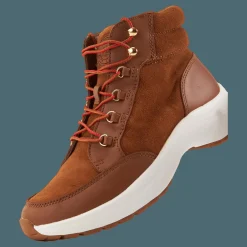 Lauren Ralph Lauren Rylee Suede & Leather High-Top Sneaker Whiskey/Deep Saddle Tan Brun Sale