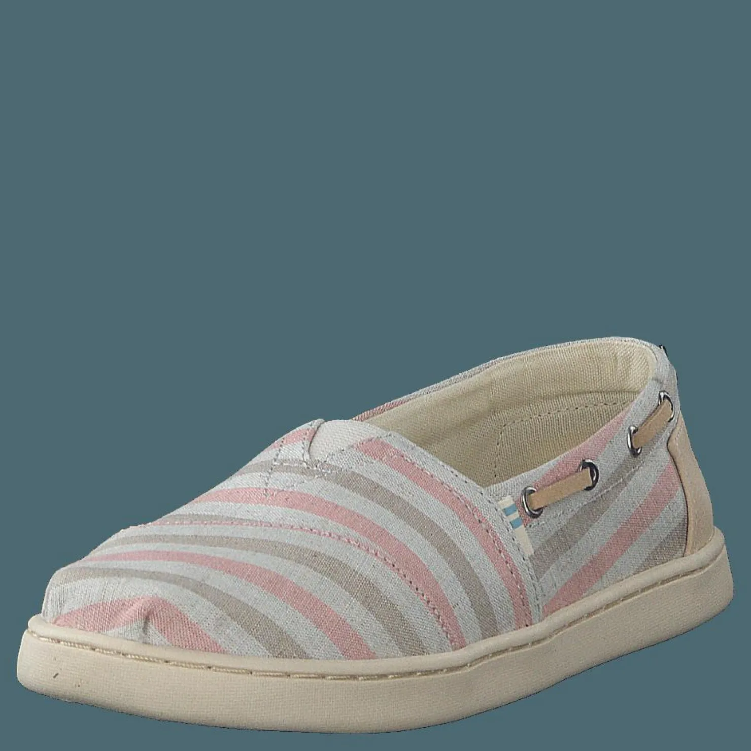 Toms Salmon Wvn Strpe/syn Yt Bimini Pink Beige och Grå Outlet