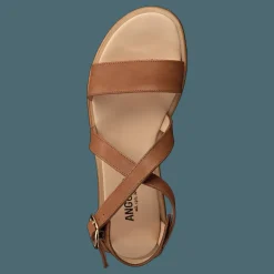 Angulus Sandal With Buckle Tan Brun Hot