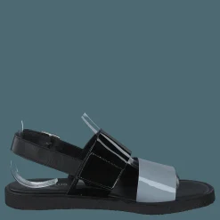 Angulus Sandal With Plateau Sole Greyblue/black/black Blå