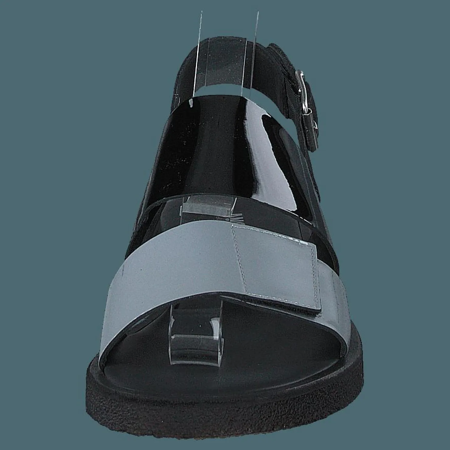 Angulus Sandal With Plateau Sole Greyblue/black/black Blå