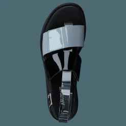 Angulus Sandal With Plateau Sole Greyblue/black/black Blå