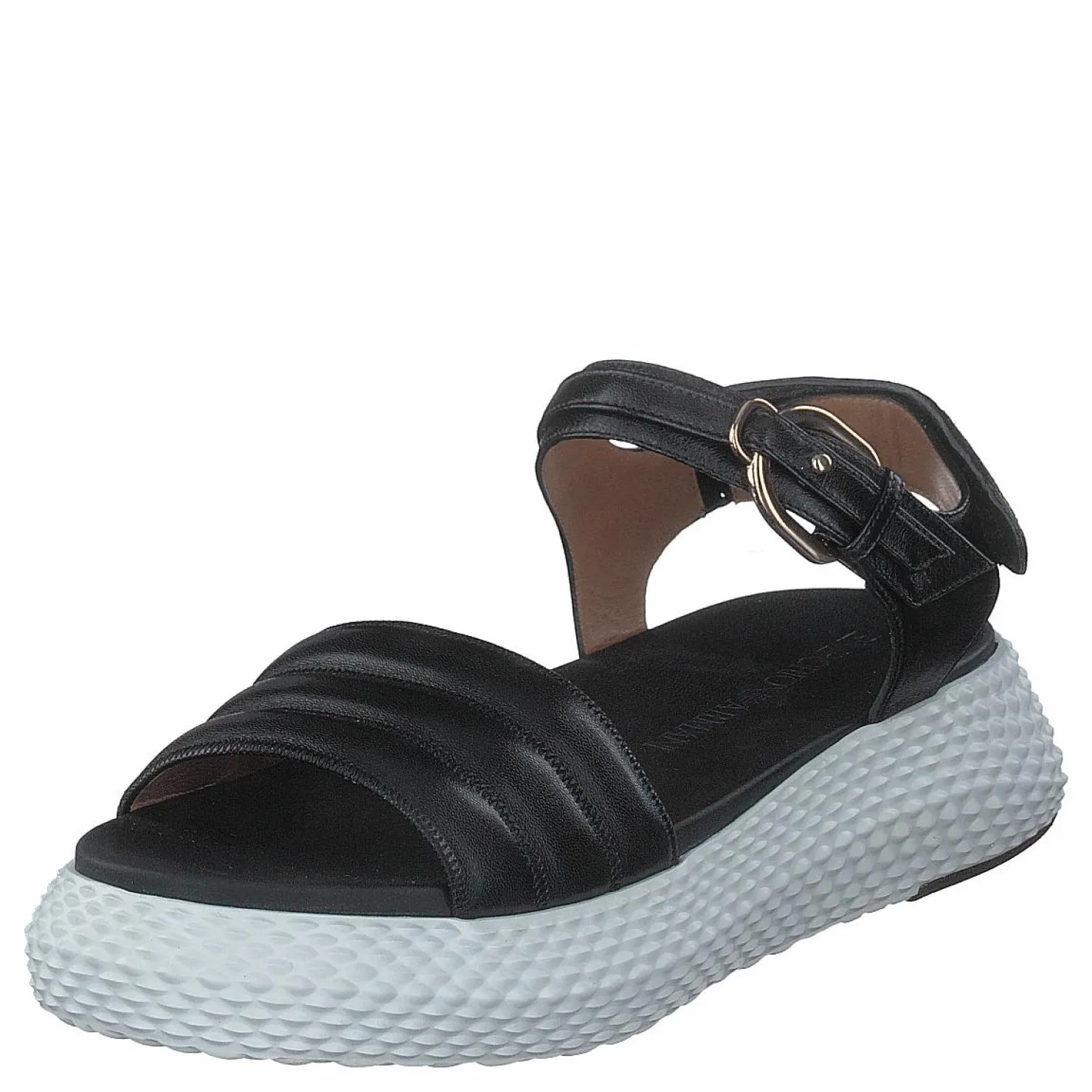 Emporio Armani Sandalo Pelle A083 Black Svart Hot