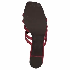 Billi Bi Sandals Dark Pink Suede Röd och Rosa Hot