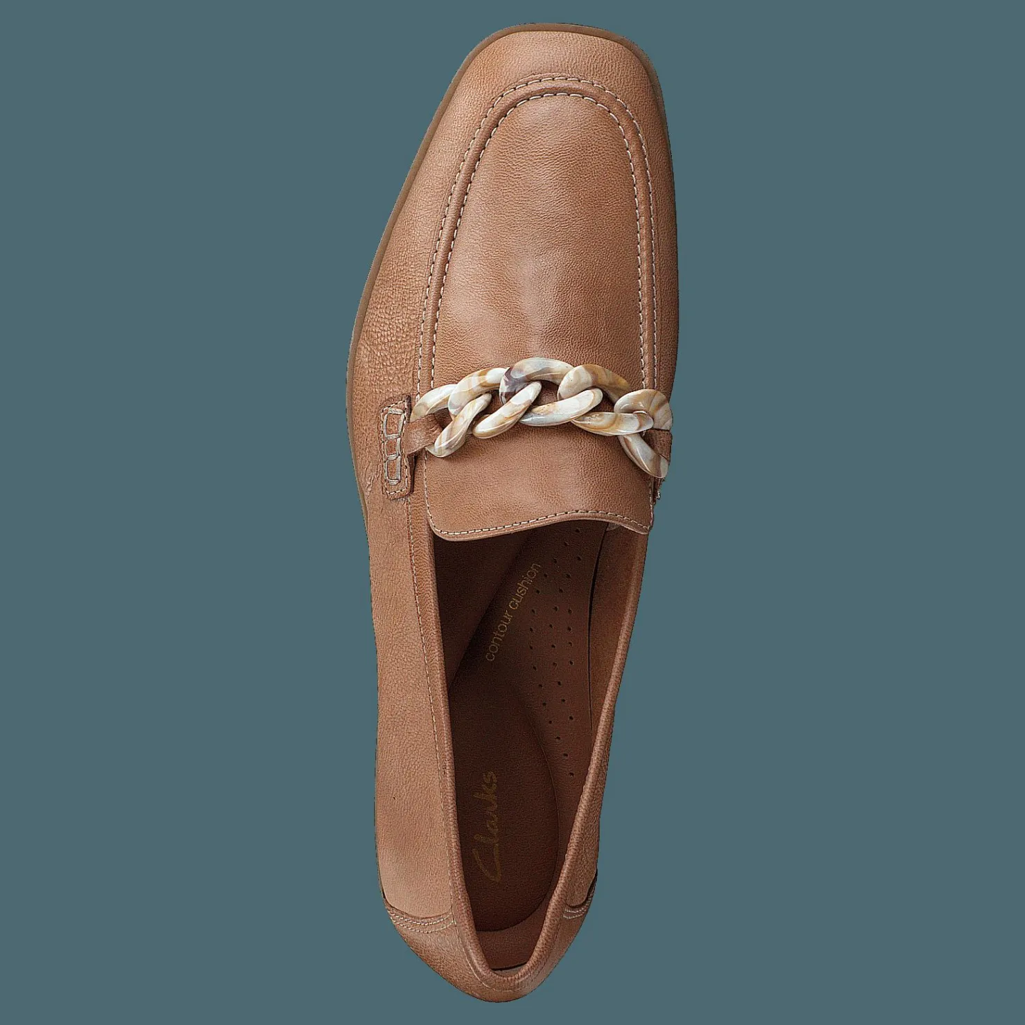 Clarks Sarafyna Iris Nougat Leather Brun Sale