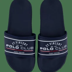 St Vincent Polo Club Savannah Bath Slipper M Navy grey Discount