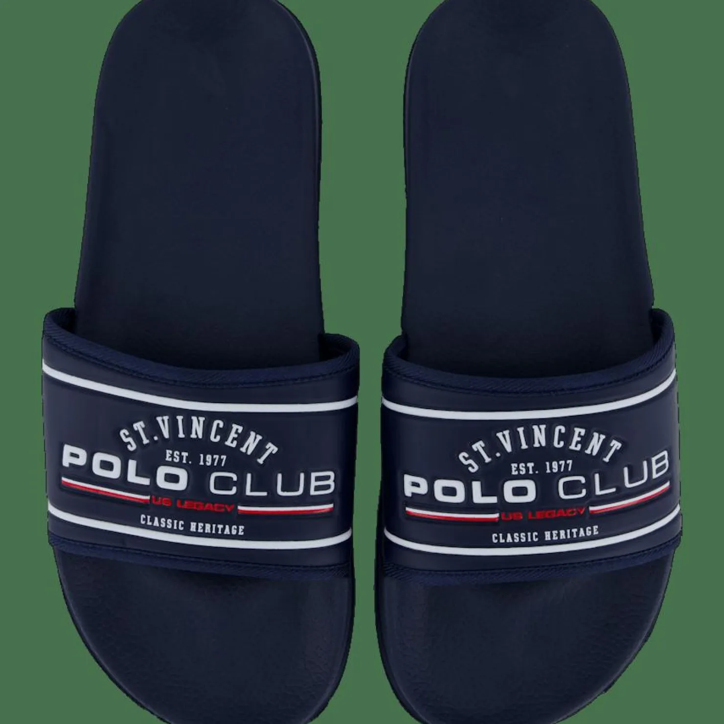 St Vincent Polo Club Savannah Bath Slipper M Navy grey Discount