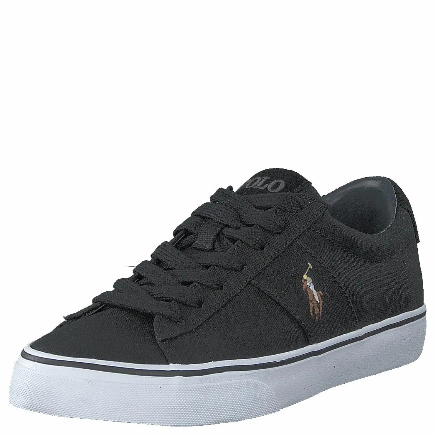 Polo Ralph Lauren Sayer Canvas Sneaker Black Svart Best