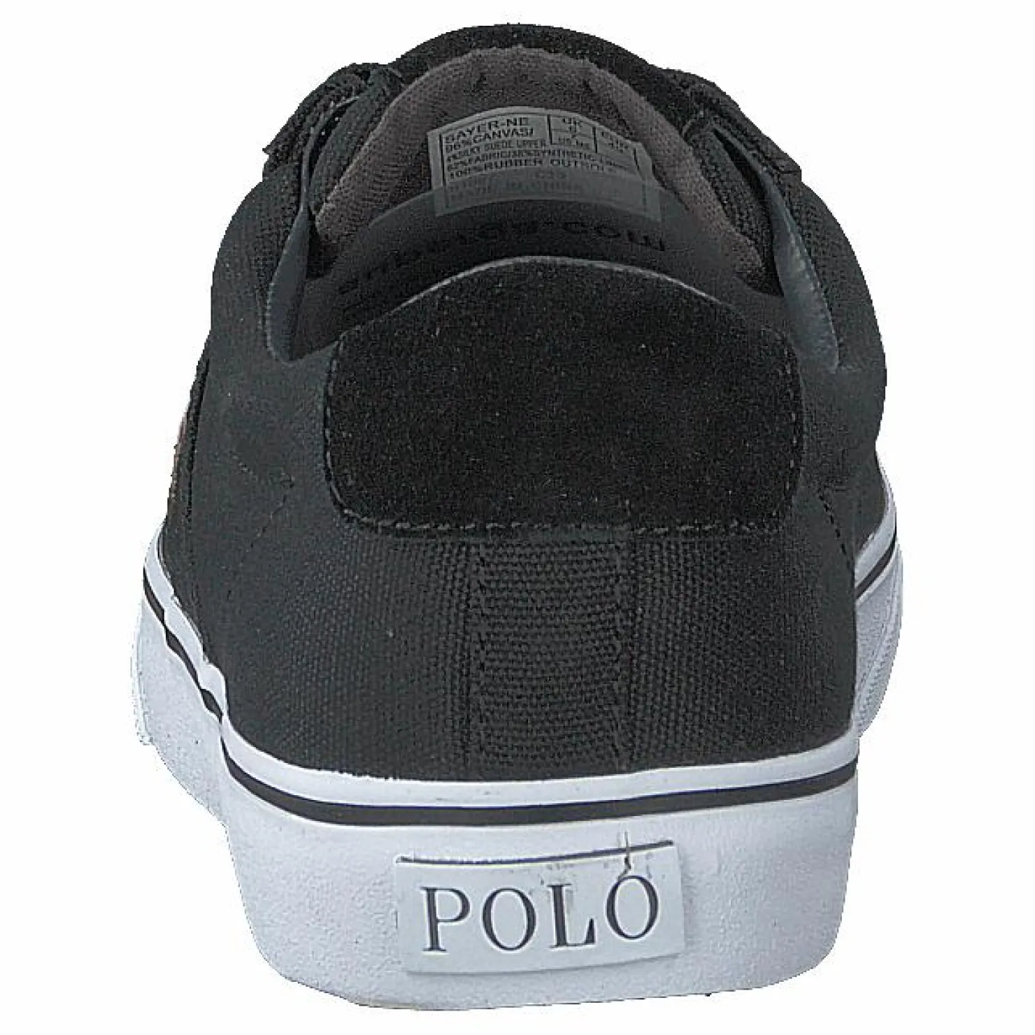 Polo Ralph Lauren Sayer Canvas Sneaker Black Svart Best