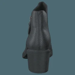 Clarks Scene Zip Black Combi Svart New