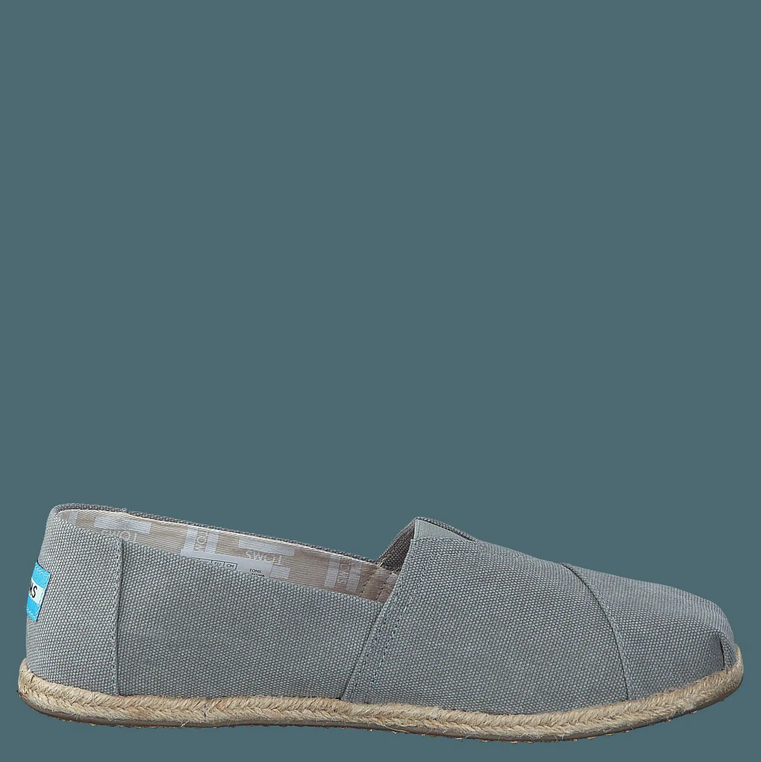Toms Seasonal Classics Drizzle Grey Washed Canvas Grå Discount