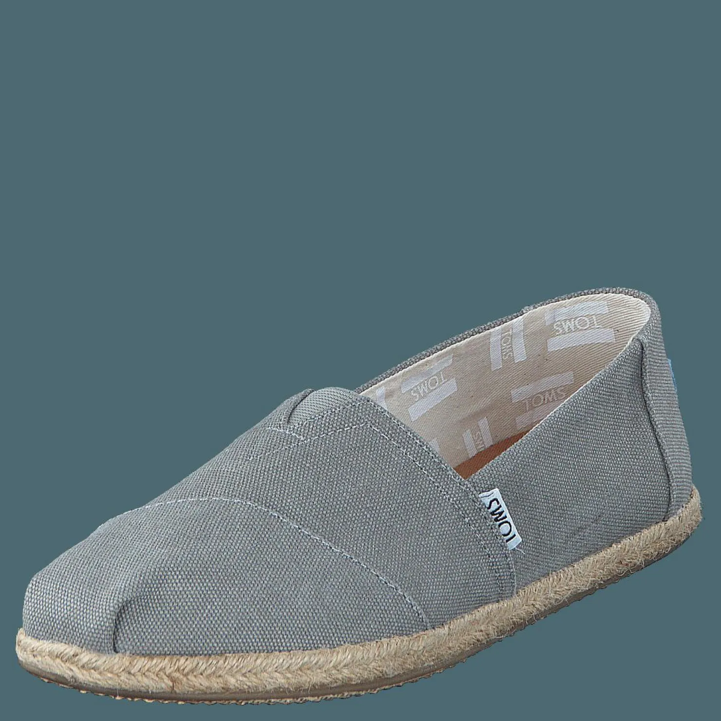 Toms Seasonal Classics Drizzle Grey Washed Canvas Grå Discount