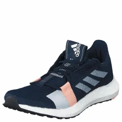adidas Senseboost Go Shoes Collegiate Navy / Cloud White / Glow Pink Blå Clearance