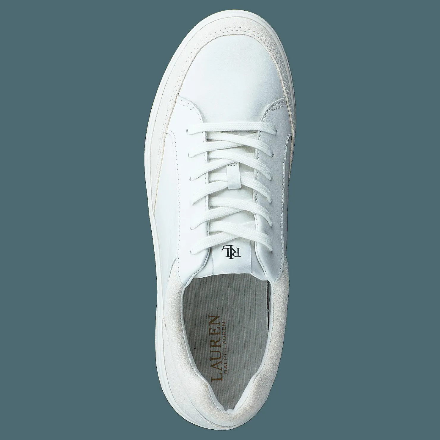 Lauren Ralph Lauren Sft Sprt Clf/suede-hailey-sk-l Snow White/club House Cream Vit Sale