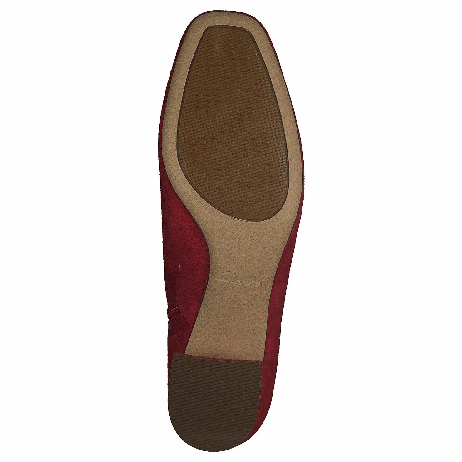 Clarks Sheer Flora Red Suede Röd