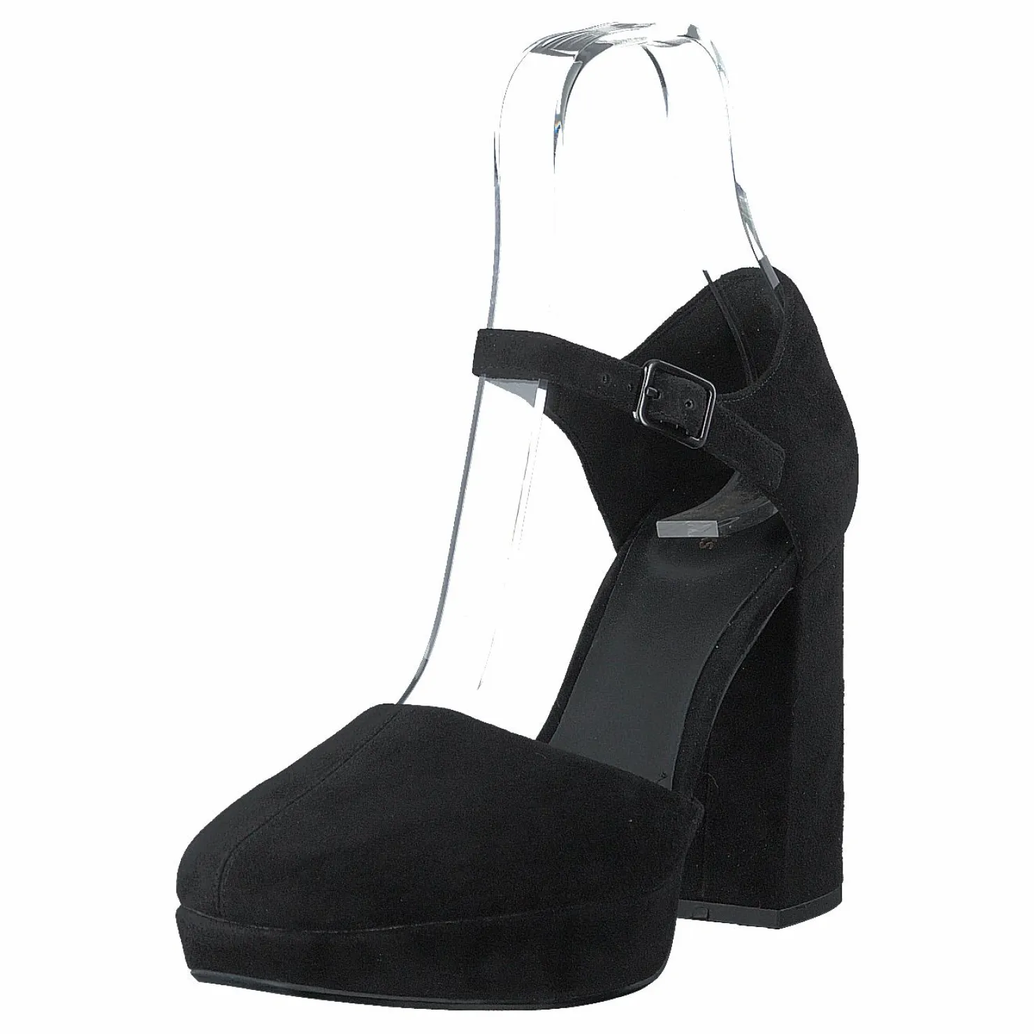 Clarks Sheer100 Strap Black Suede Svart Hot