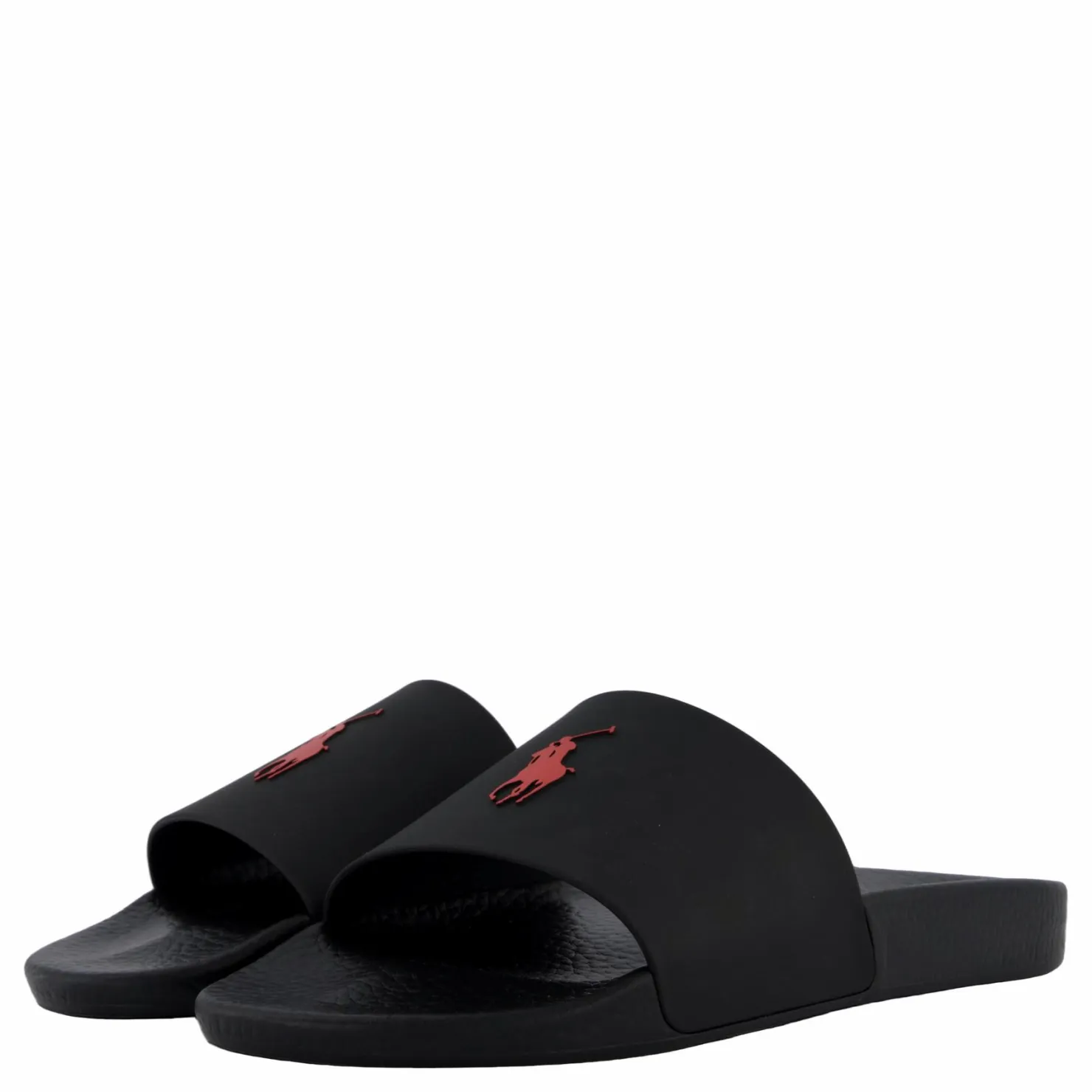 Polo Ralph Lauren Signature Pony Slide Black / Red PP Svart Online