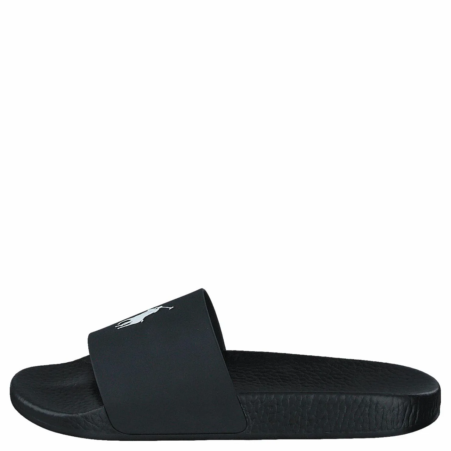 Polo Ralph Lauren Signature Pony Slide Black / White PP Svart Clearance